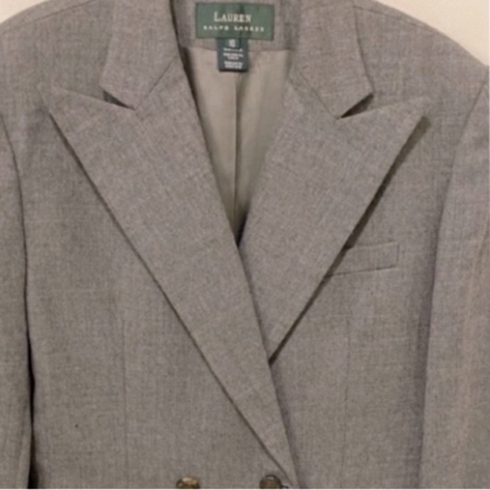 Ralph Lauren Vintage Charcoal Gray Blazer Made in USA 🇱🇷